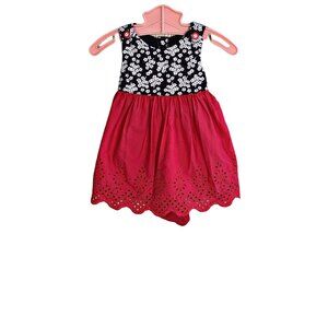 NWOT Gymboree Floral Eyelet Cutout Back Dress 3-6 Months